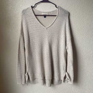 Side - Tie Oversized Knit Sweater